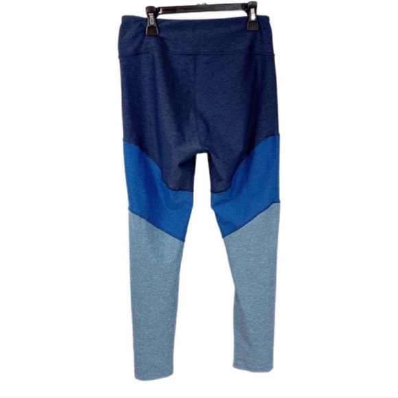 Outdoor Voices Springs Color Block Leggings M Blue Workout Run - Picture 3 of 8